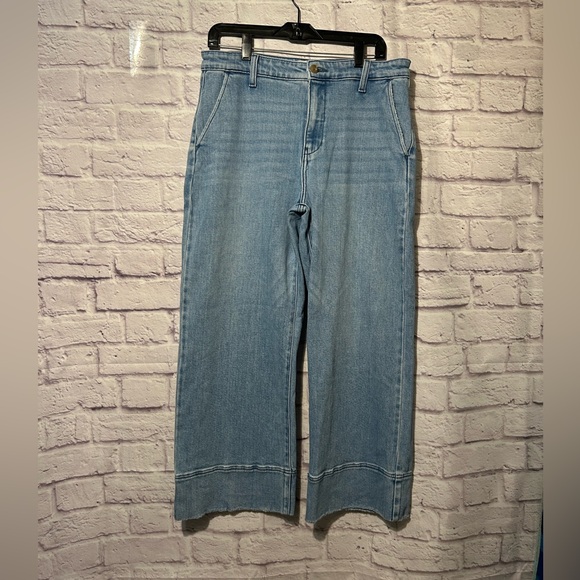 KanCan Wide Leg High Rise Cropped Jeans Size 29 - Picture 2 of 9